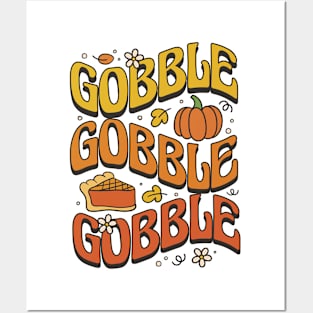 Thanksgiving Delight Typography Posters and Art